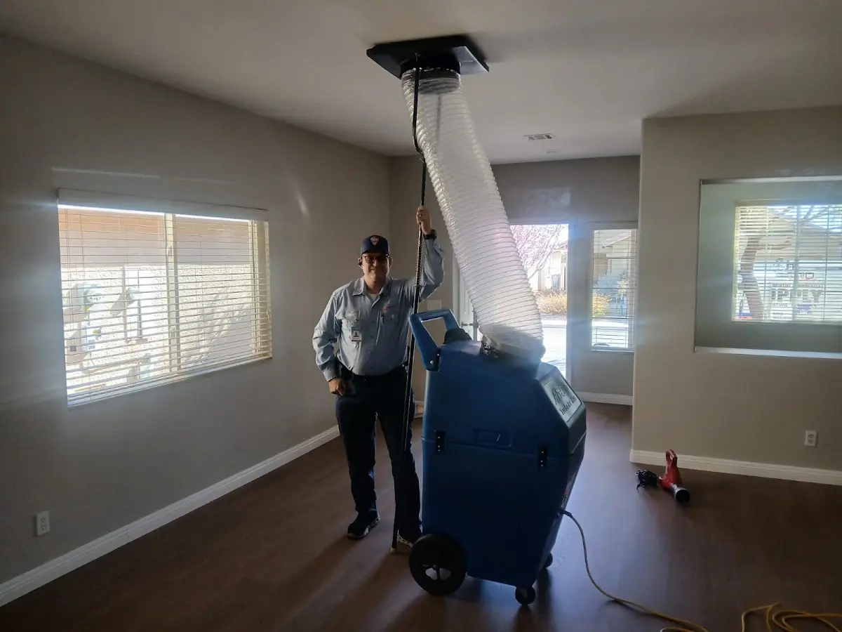 Professional Dryer Vent Cleaning work inside a Lakeside home